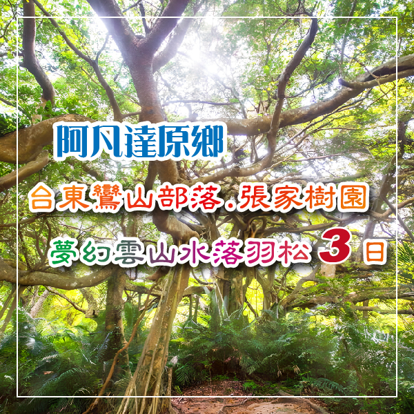 阿凡達原鄉-台東鸞山部落.張家樹園.夢幻雲山水落羽松三日